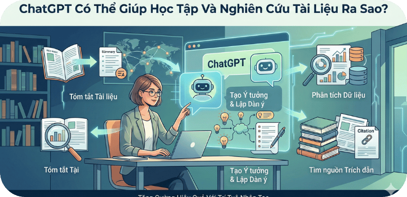 ChatGPT Có Thể Giúp Học Tập Và Nghiên Cứu Tài Liệu Ra Sao?